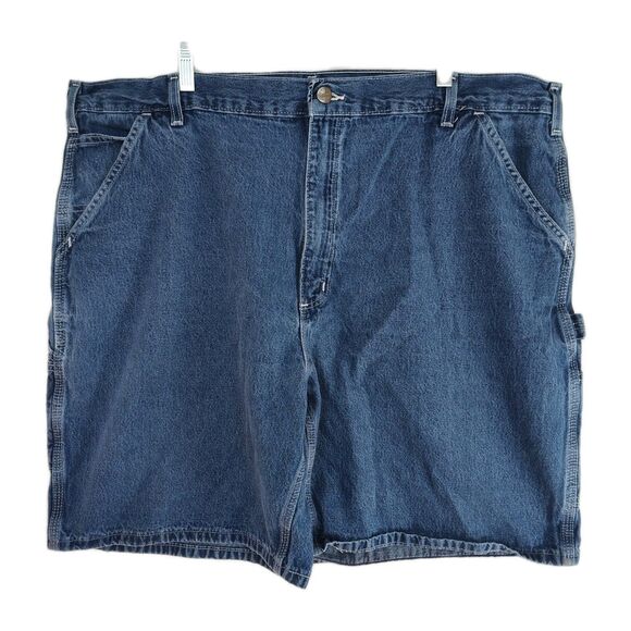 Carhartt Denim Carpenter Shorts, Men's 42, Medium Wash Blue, B28 DST - Picture 1 of 9